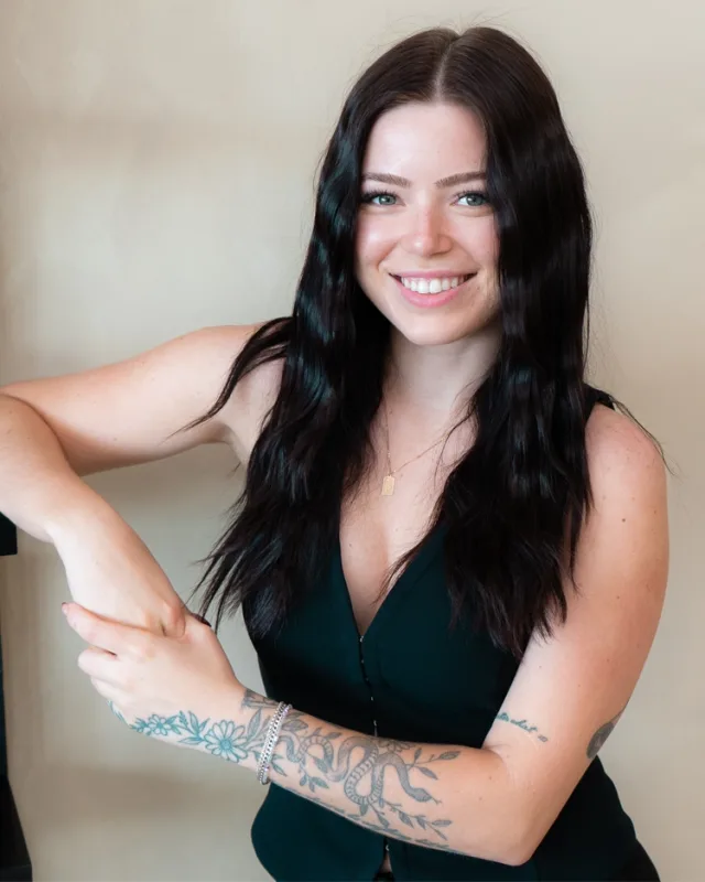 Jaden, hair stylist at Aura Hair Studio in Innisfil